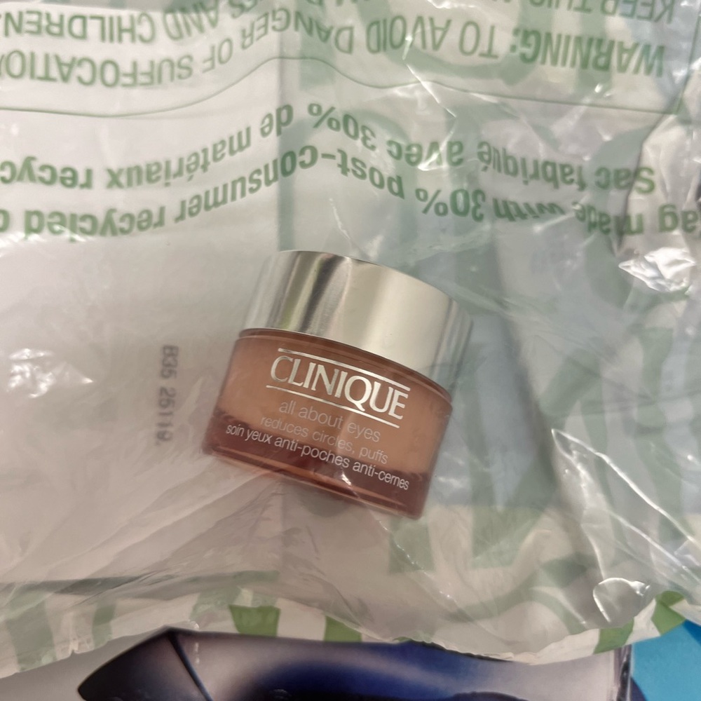 Clinique All About Eyes reduces circles, puffs 0.5 oz /15 ml sealed fullsize